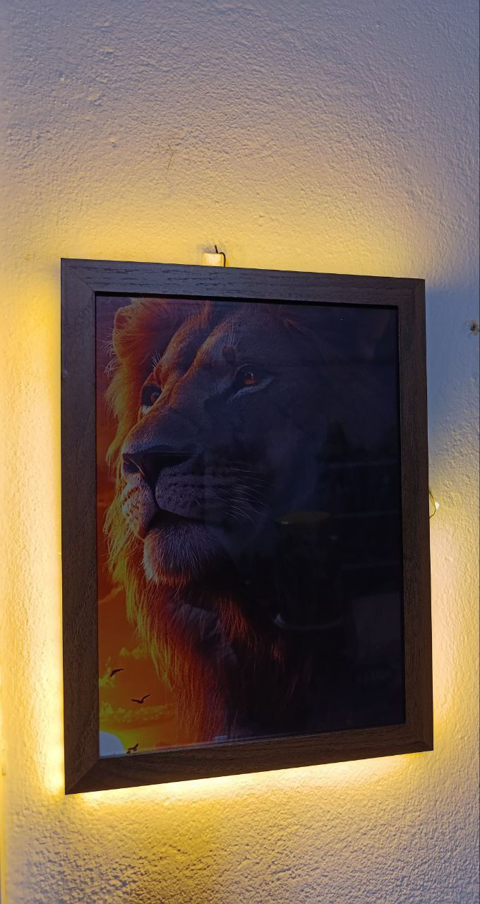Miniatura: Quadro Com Fita de Led( Arte ou Foto Escolhida Pelo Cliente)