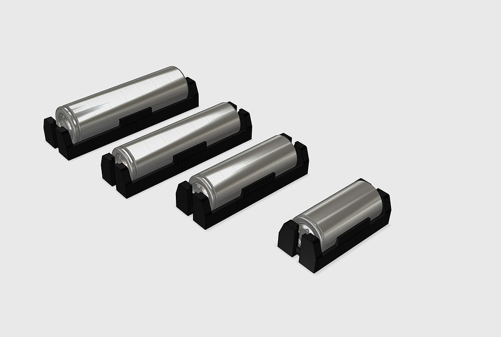 Lithium Ion Battery holders 4 Sizes STL Files