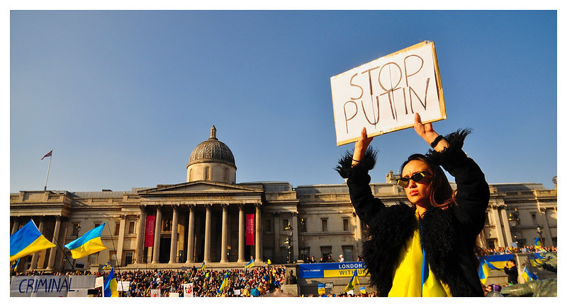 War in Ukraine protest in London