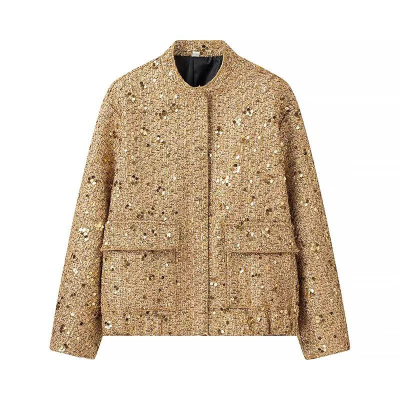 Thumbnail: Ardavenne Aurelia Sequin Evening Coat
