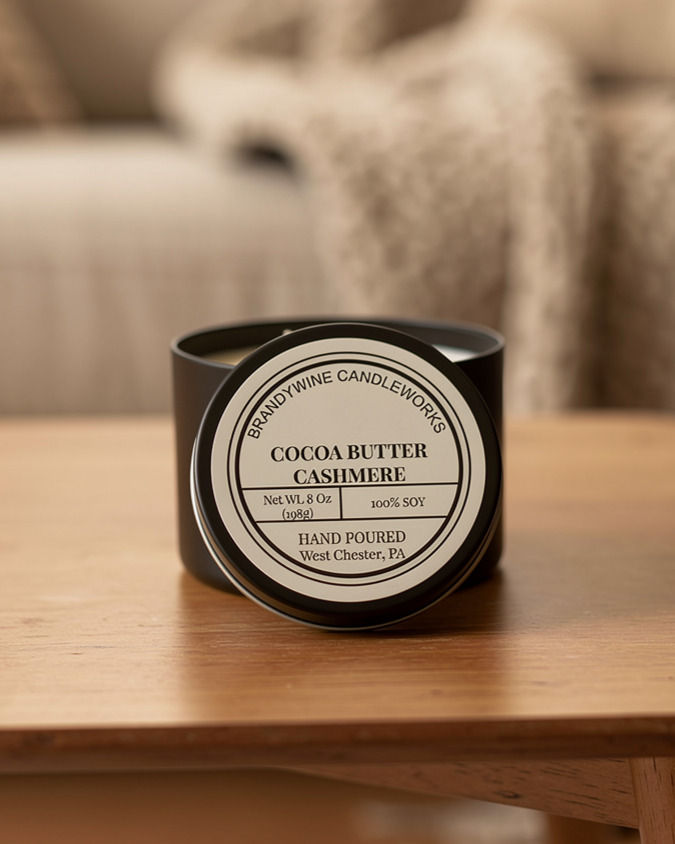 Cocoa Butter Cashmere Soy Candle Tin