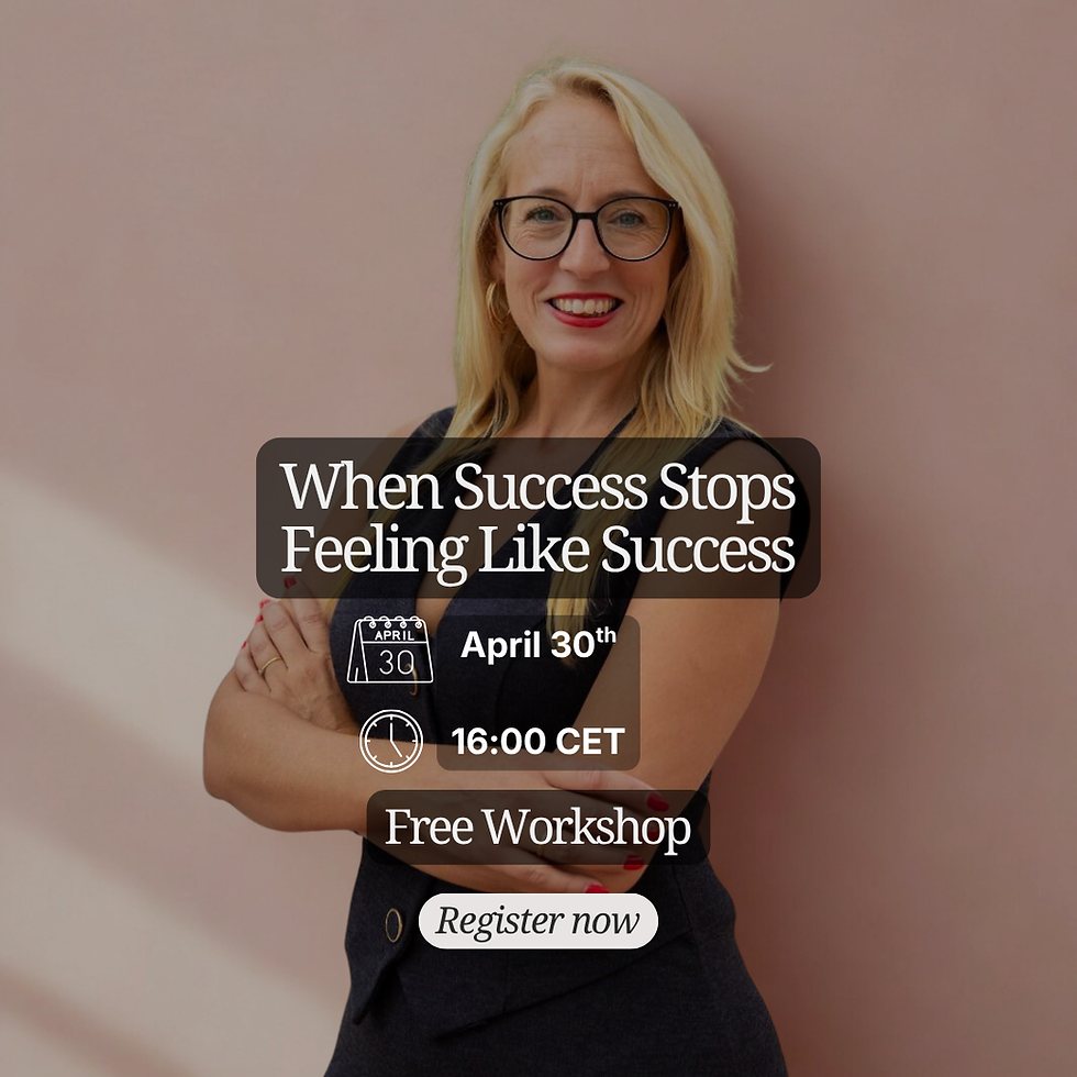 When Success Stops Feeling Like Success