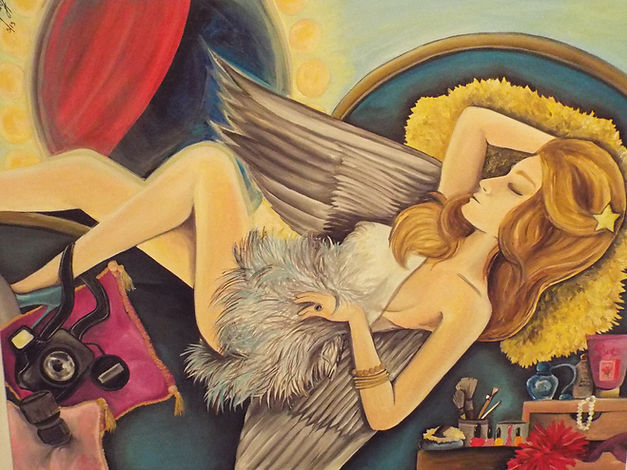 Piece 2 - Lazy Star Lady in Feathers.JPG