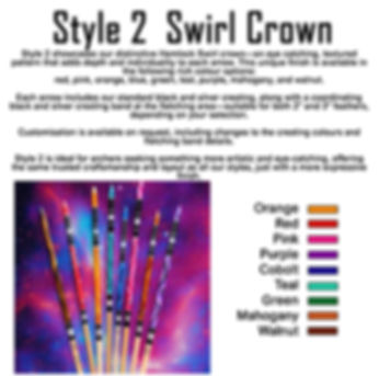 Style 2 (Cosmic) Swirl Crown (Dozen)
