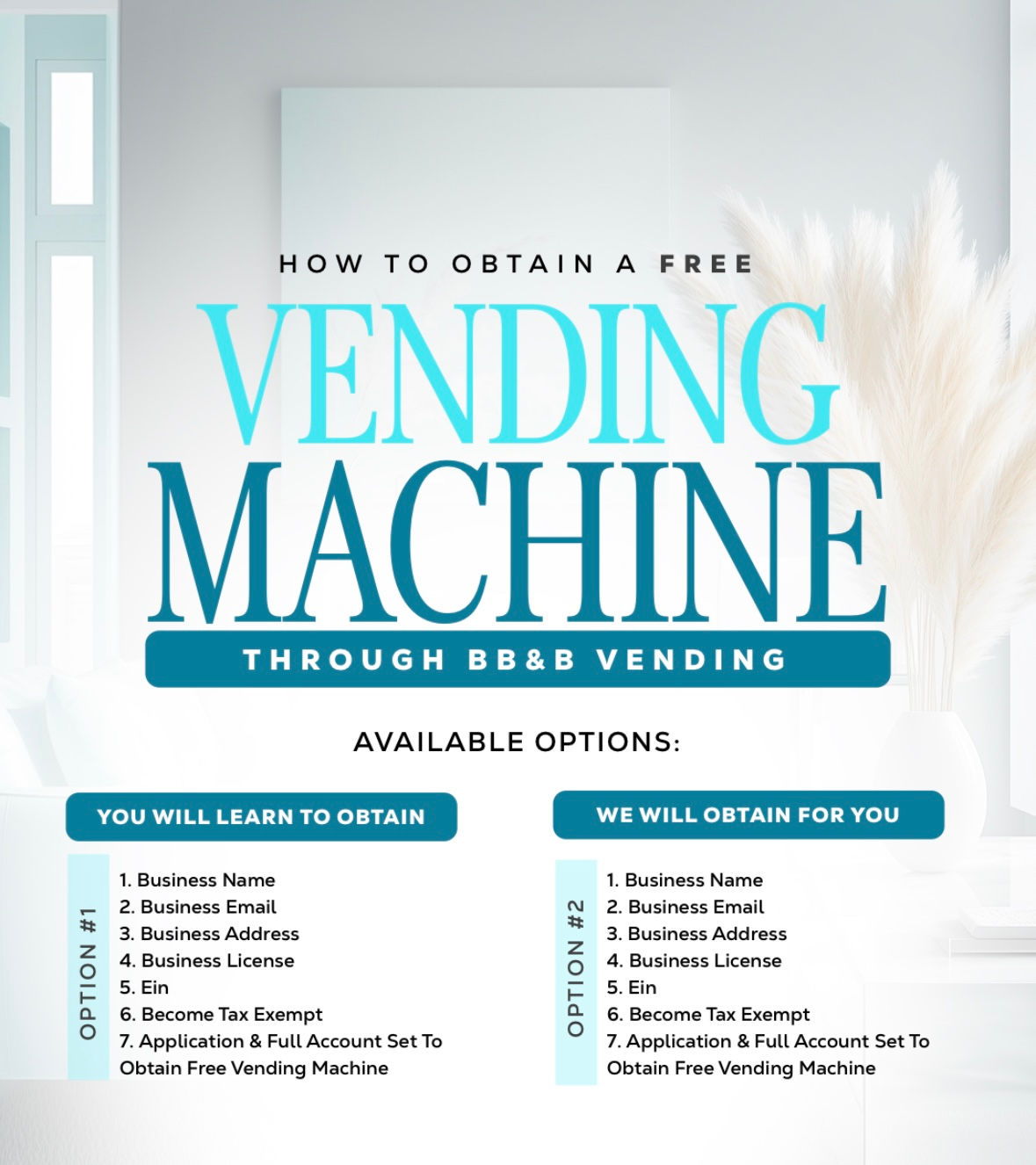 How To Obtain A FREE Vending Machine?