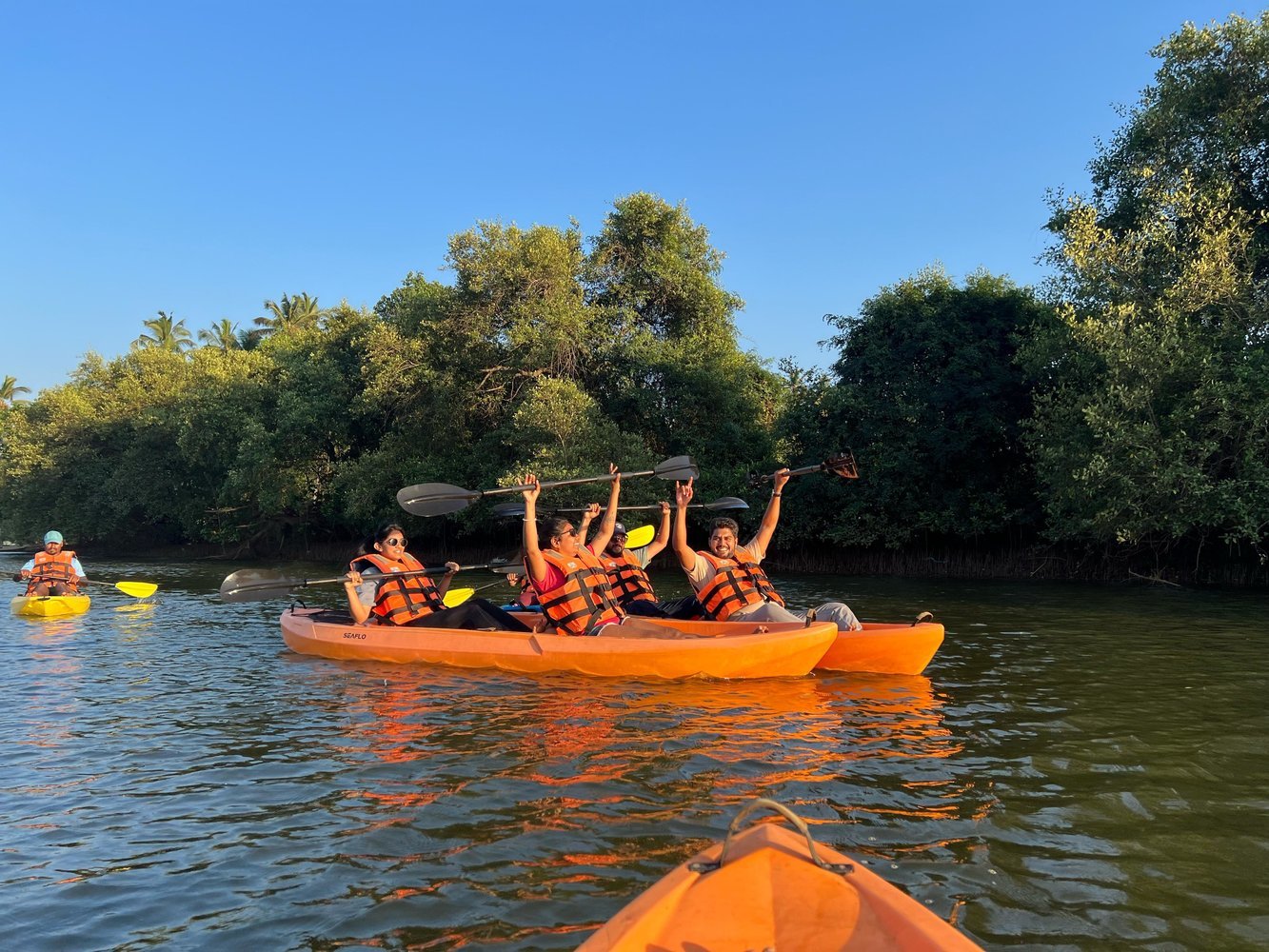 Kayaking at a Private Island