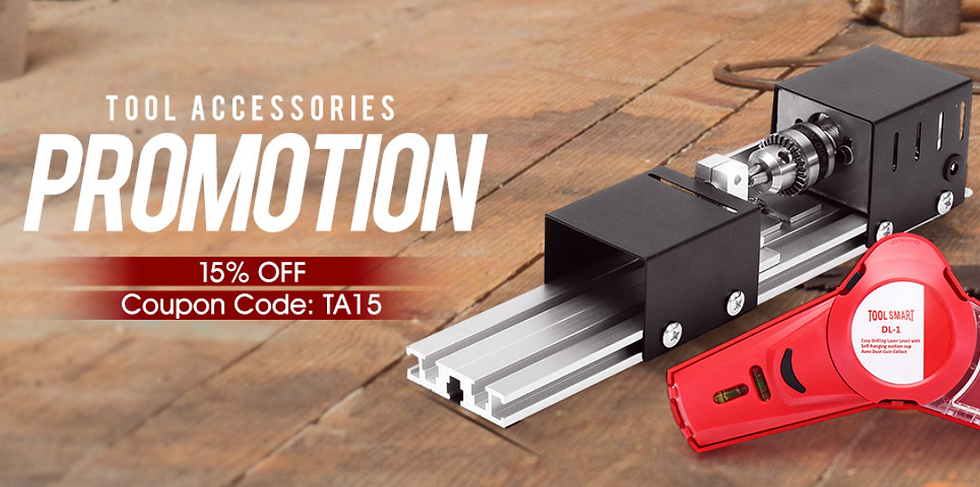 Rabais de 15% sur les accessoires d'outils