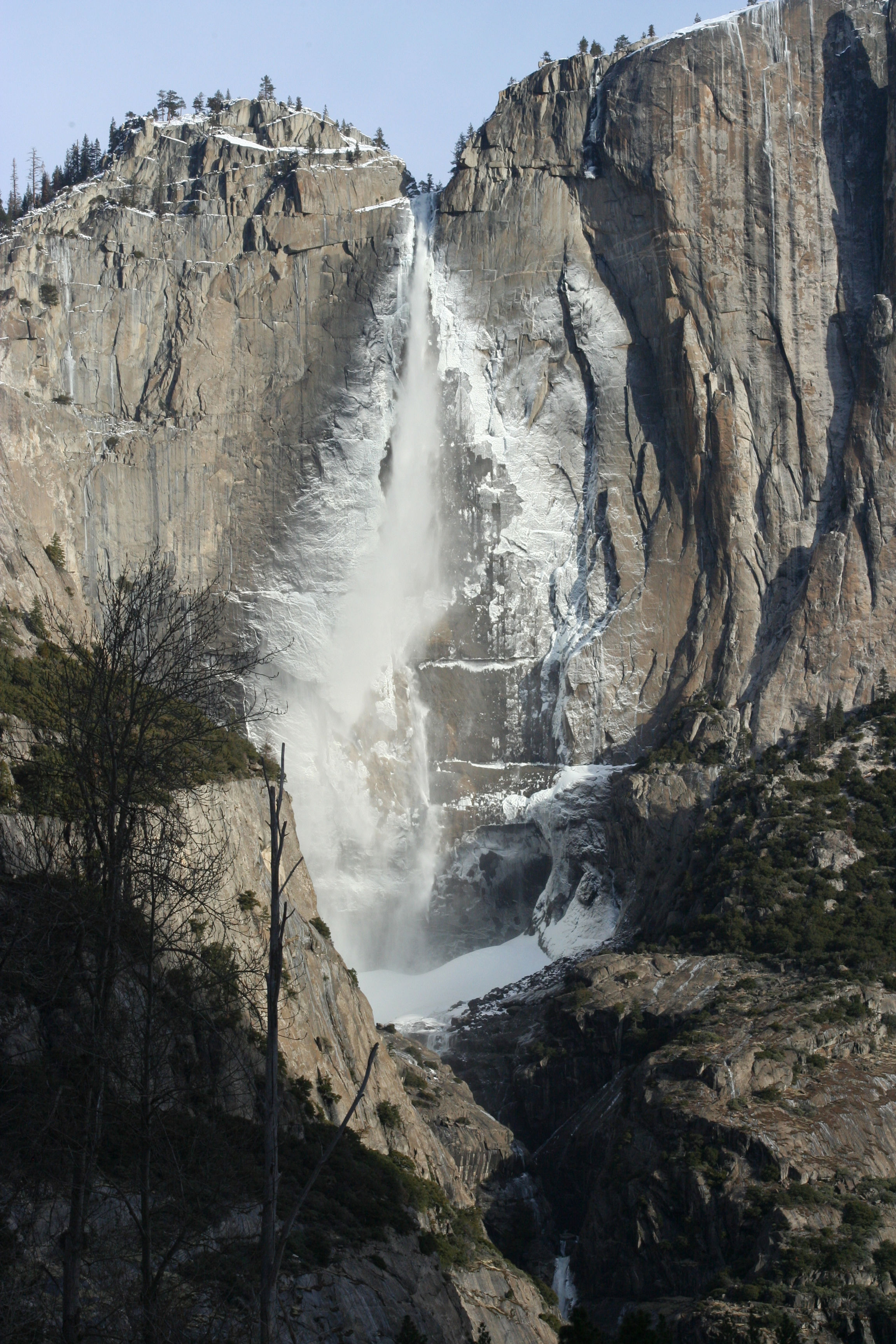 Frozen Upper Yosemite Falls