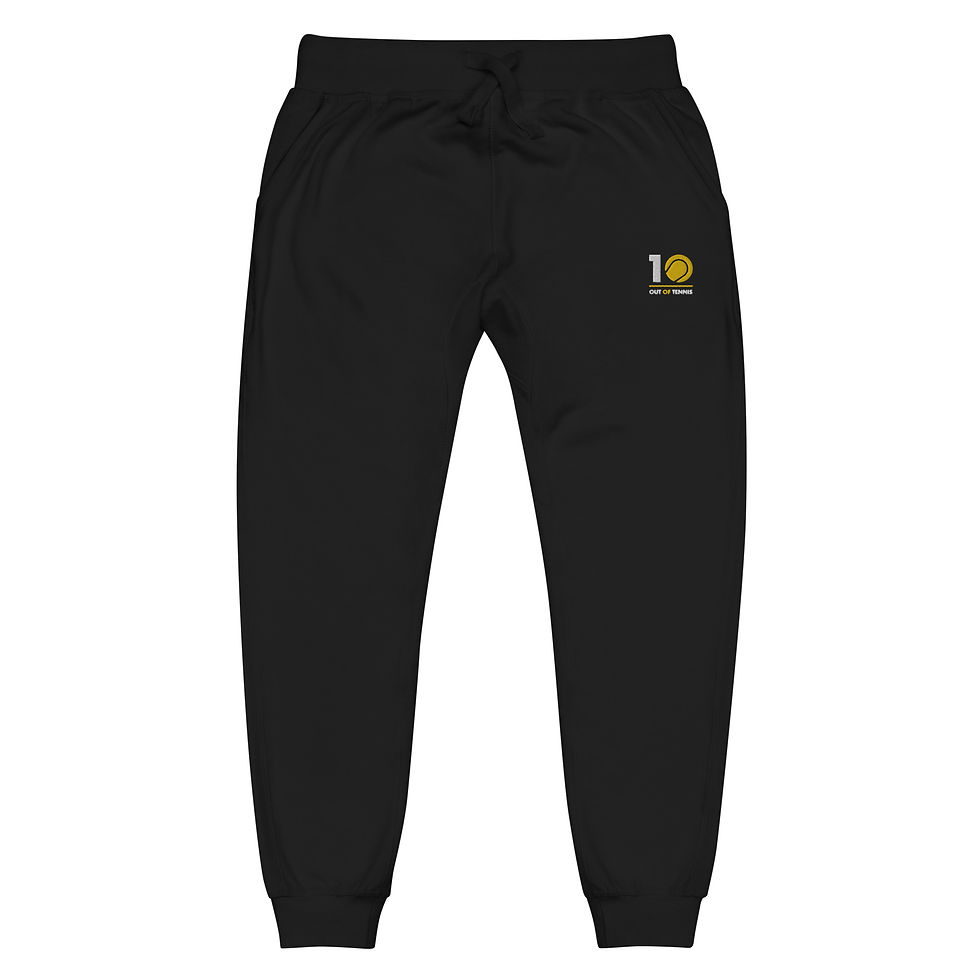 Unisex fleece sweatpants - embriodered