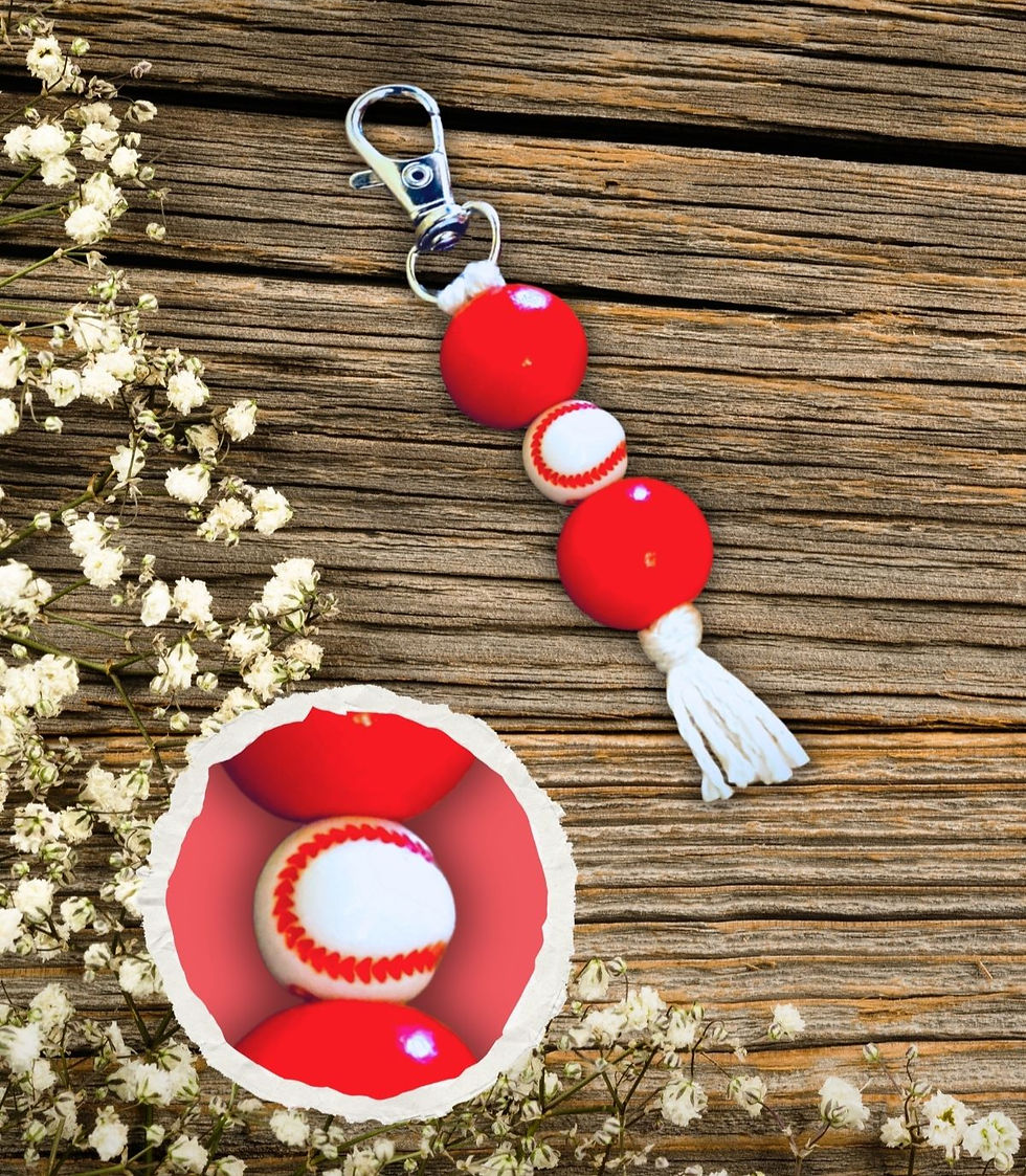 Thumbnail: Sports zipper/keychain charm