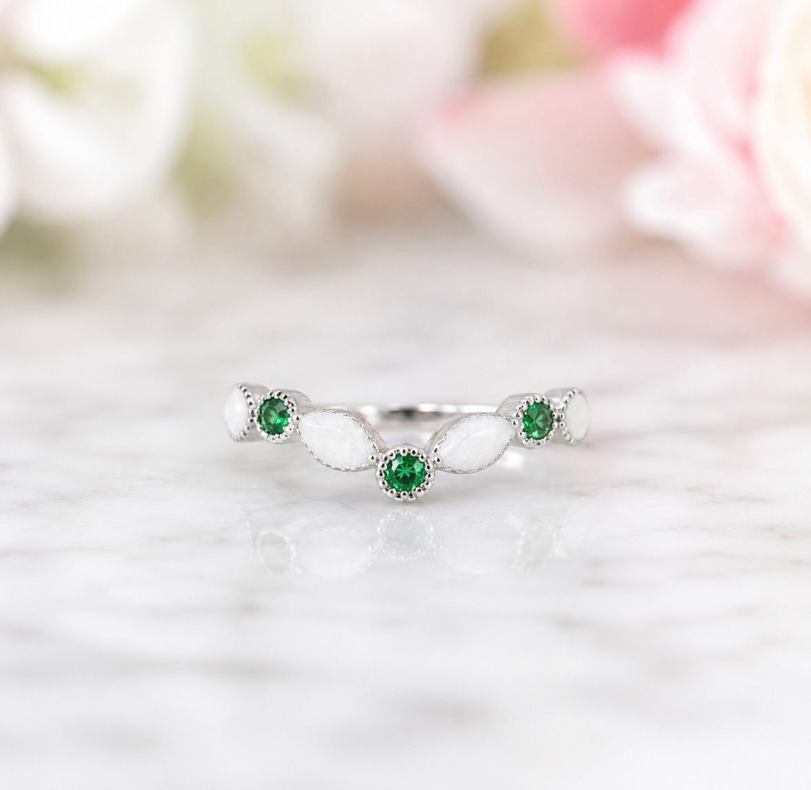 The Aurora Ring | Breastmilk Jewelry | Cremation Ring