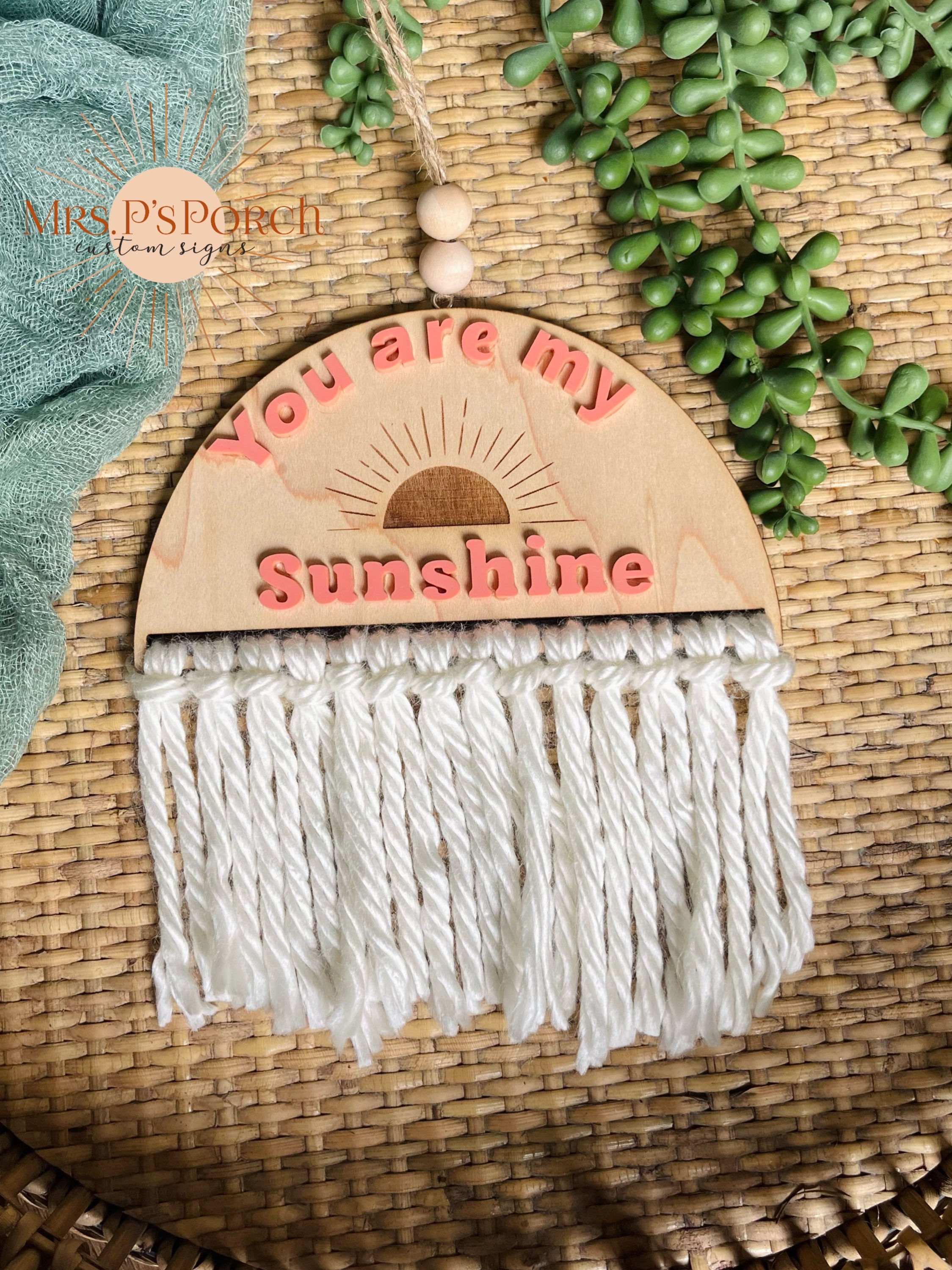 “You are my Sunshine” Car Charm 