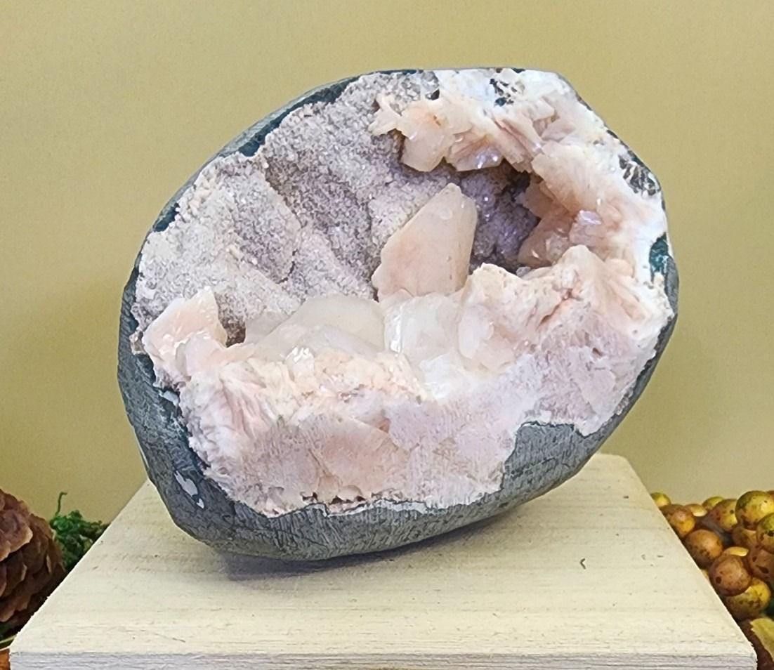 Pink Heulandite 3.08"H x 4.05"L