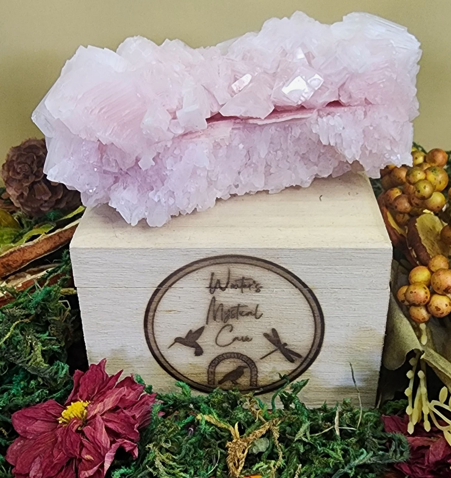 Pink Halite 2.35"H x 2.31"L