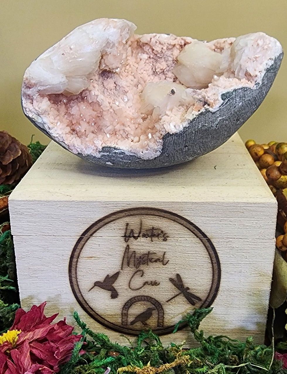 Thumbnail: Pink Heulandite 2.51" x 4.23"L