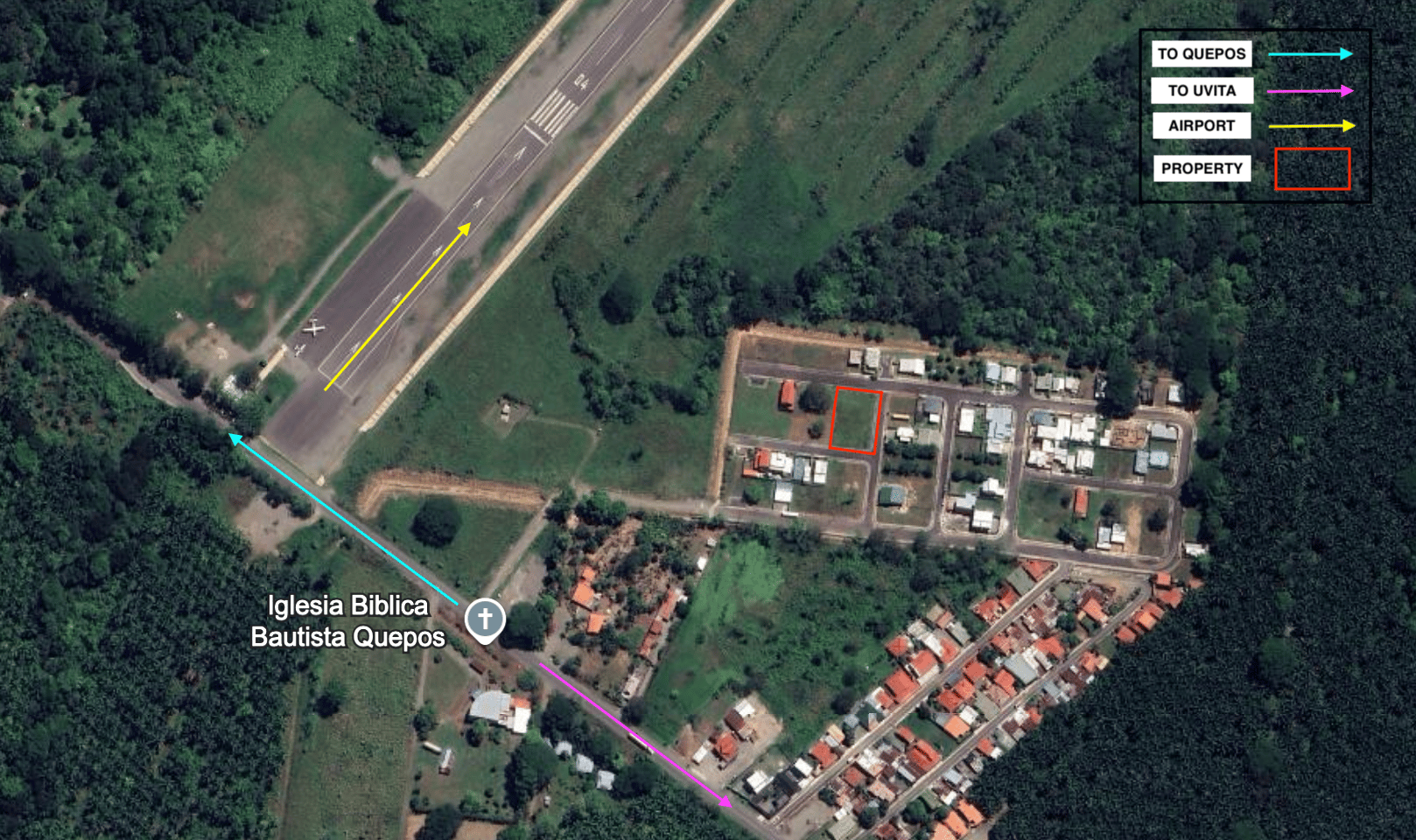 4 Adjacent Dual-Zone Lots in San Martin de Quepos in Quepos, Costa Rica