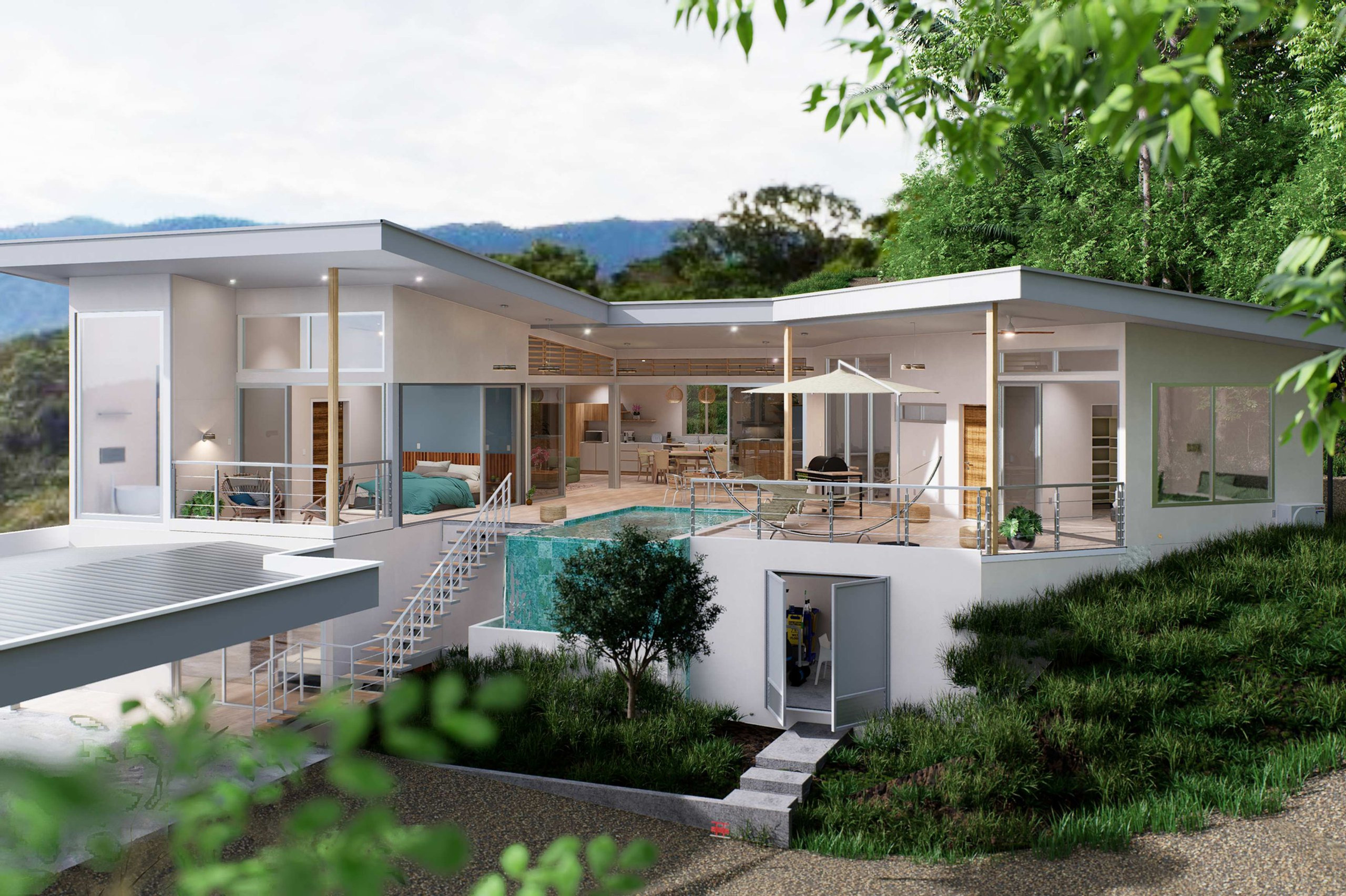 Modern Mountain View Home (Casa Fe) in Uvita in Uvita, Costa Rica