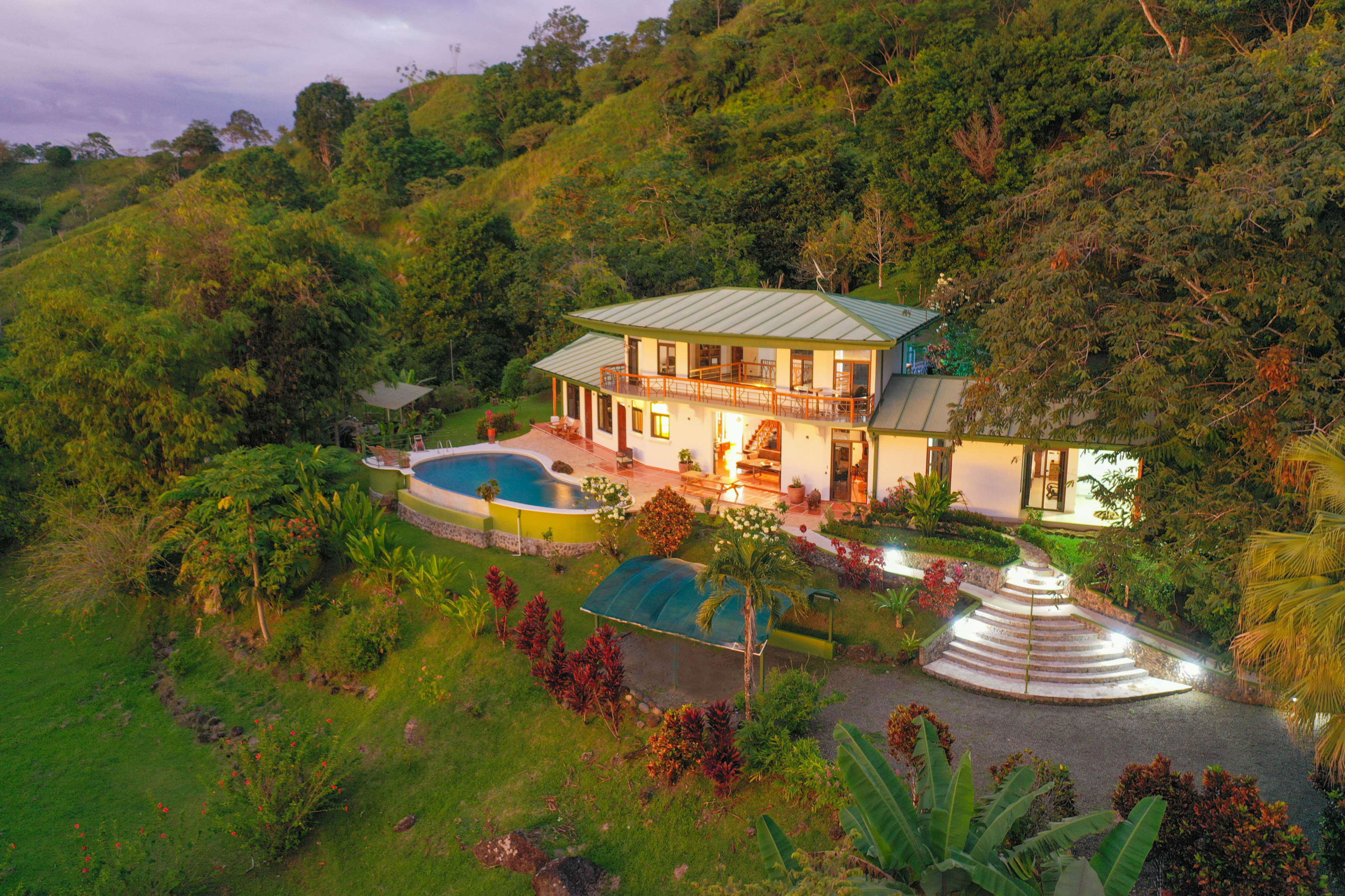 Ocean View Home in Hills of Portalon in Dominical, Costa Rica