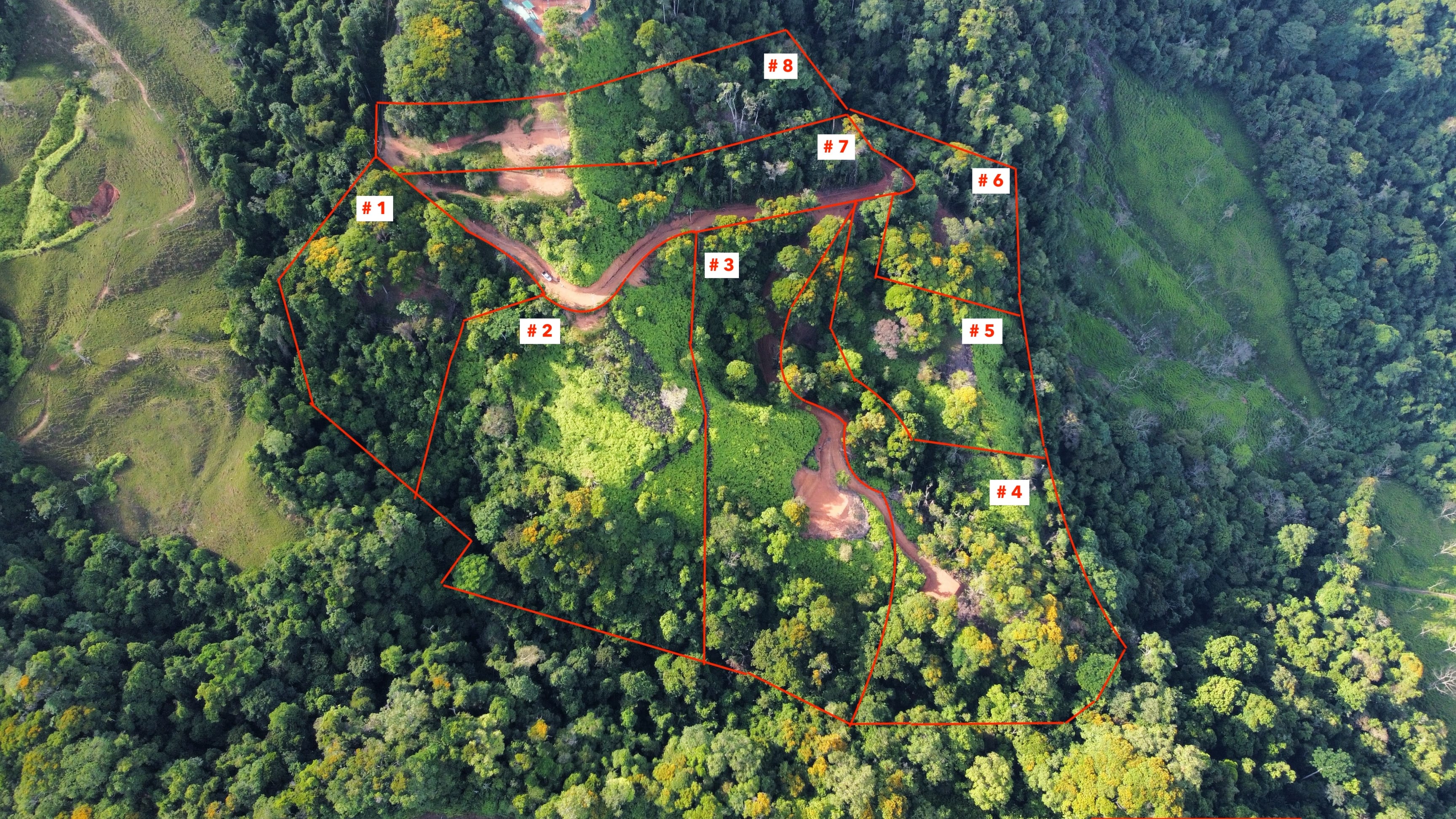 Ocean View Land in the Uvita Mountains with Waterfall Access in Uvita, Costa Rica