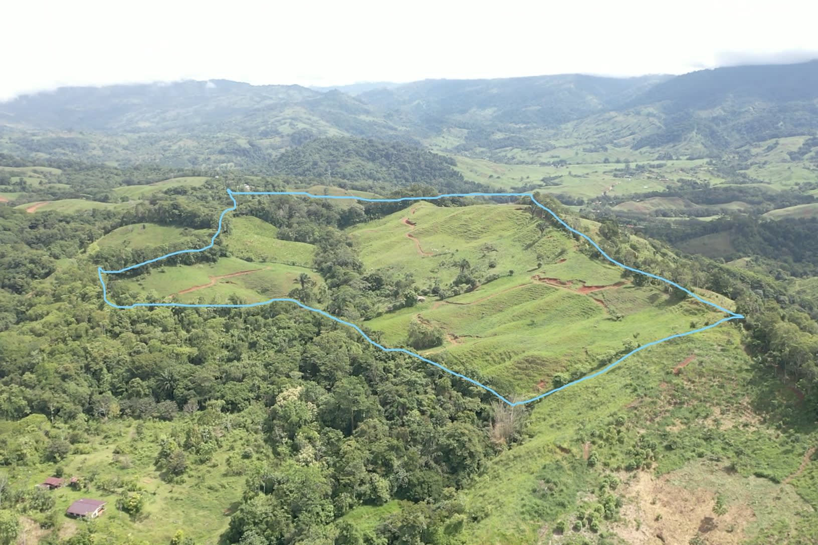 64-Acre Estate Land in Platanillo with Waterfall in Dominical, Costa Rica