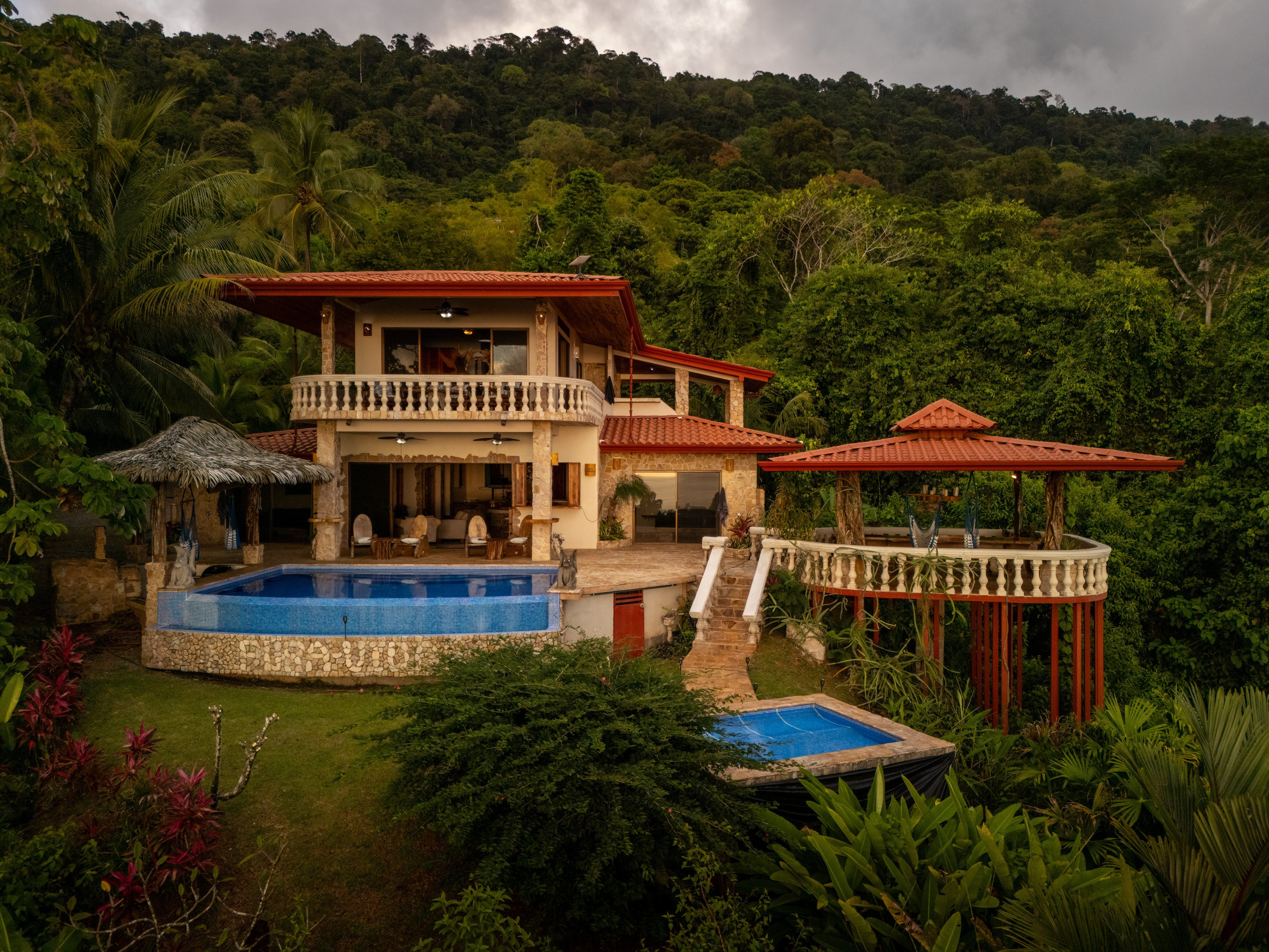 Mediterranean Estate (Castillo Puesta del Sol) in Escaleras in Dominical, Costa Rica