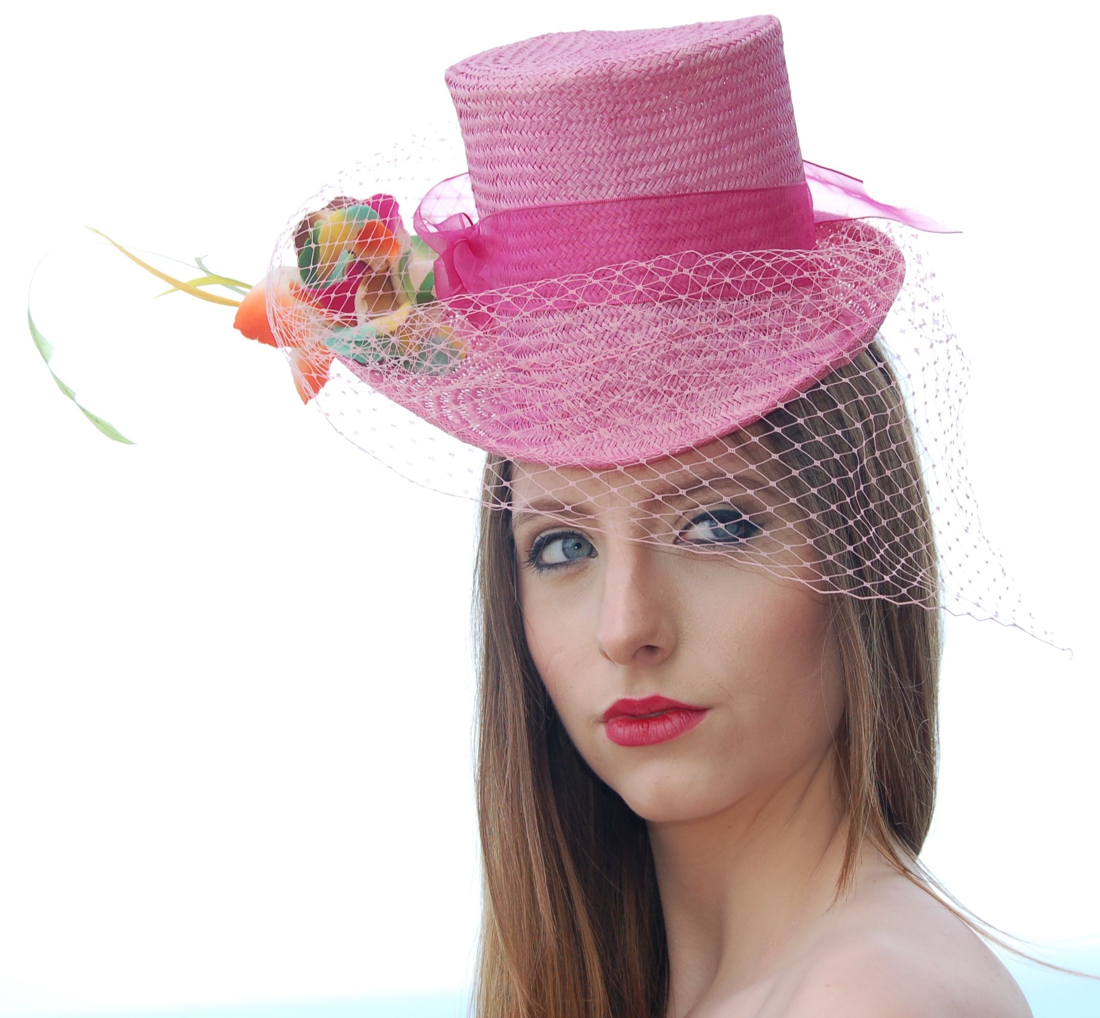 Mini Top Hat with Extended Brim