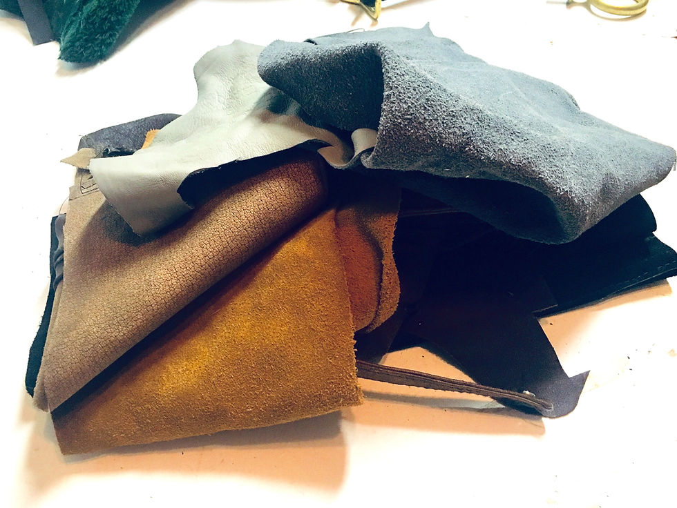 Leather Scraps by the pound