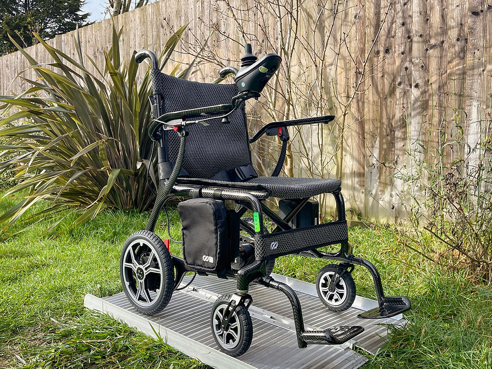 Thumbnail: CareCo iConnect Zora Carbon Fibre Light Powerchair Mobility Wheelchair Was £2499