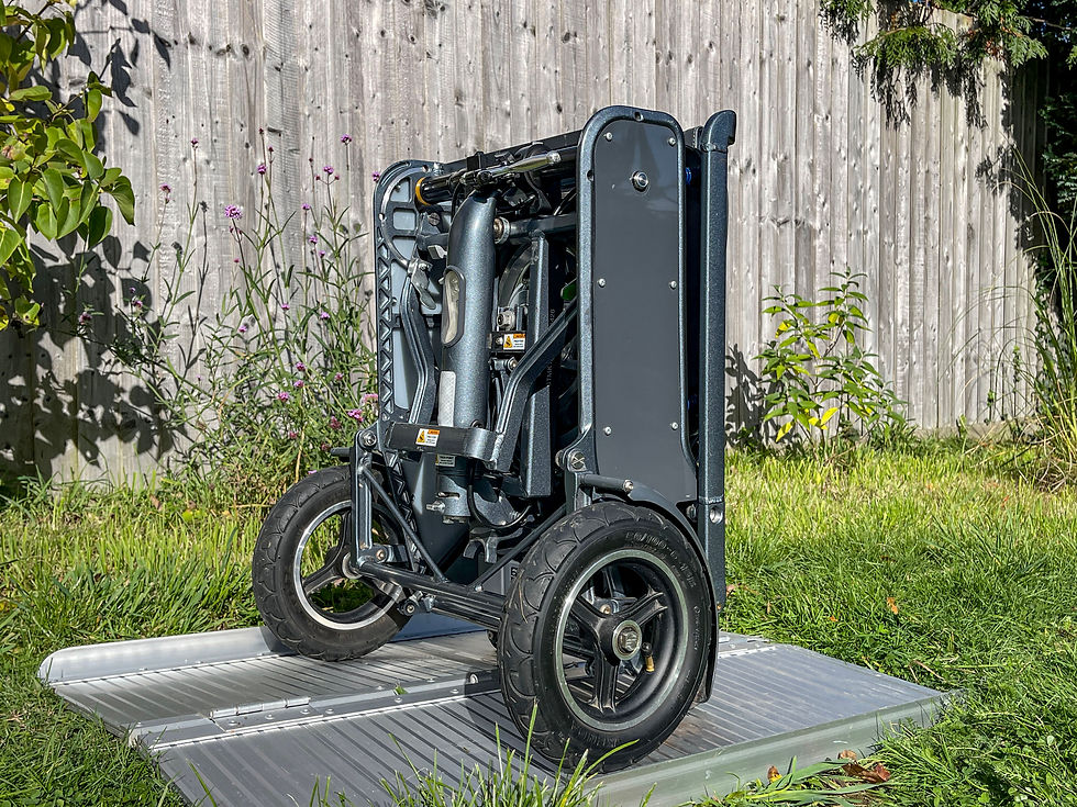 Thumbnail: eFOLDI Explorer MK1.5 Folding Mobility Scooter 8 MPH Airline Safe 17kg was £2599