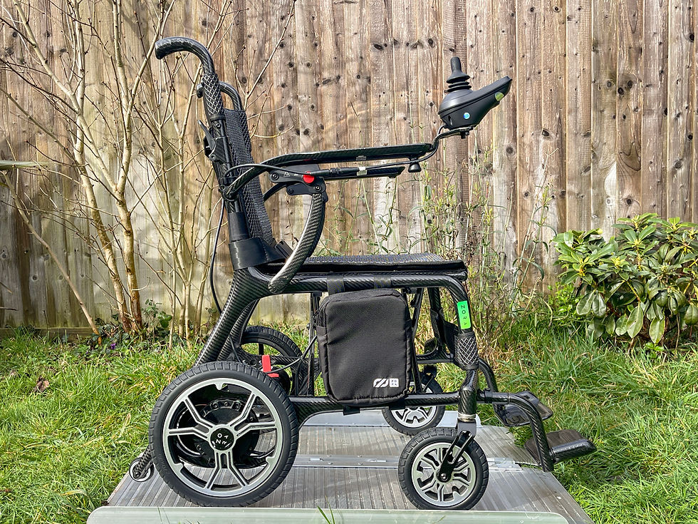 Thumbnail: CareCo iConnect Zora Carbon Fibre Light Powerchair Mobility Wheelchair Was £2499