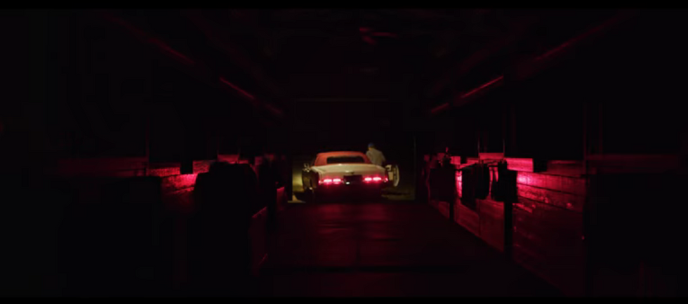 Car brake lights cropped