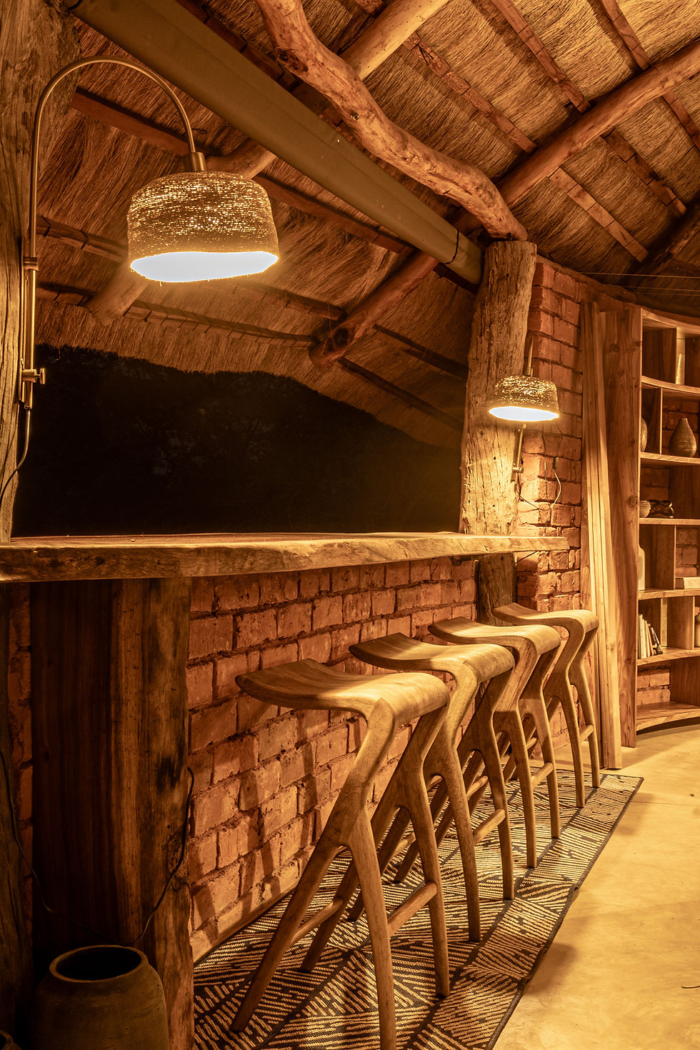 MAWIMBI Bush Camp's office with a view - evening