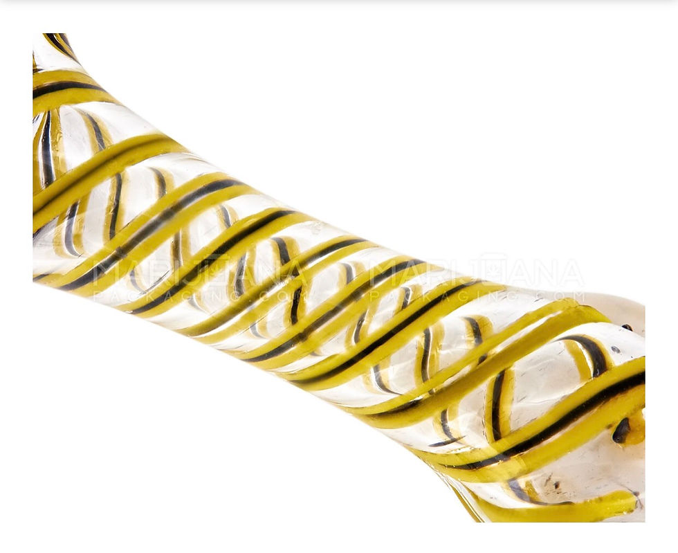 Thumbnail: Spiral & Frit Spoon Hand Pipe | 4.5in Long - Glass