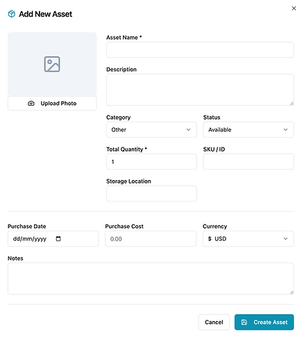 ExpoPlan app modal screen 2