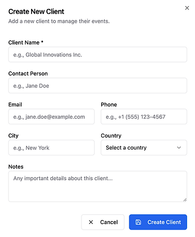 ExpoPlan app modal screen 1