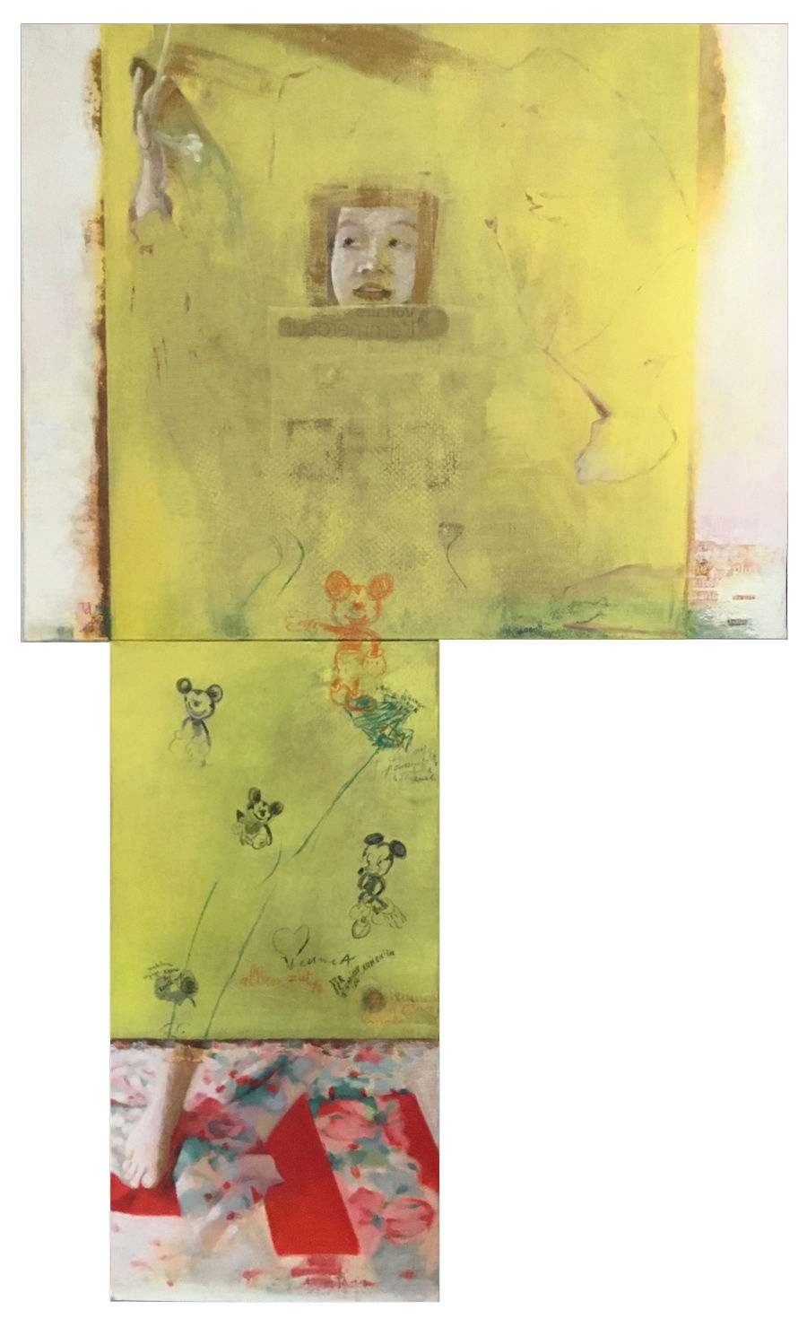 Graffiti sur la sonneuse