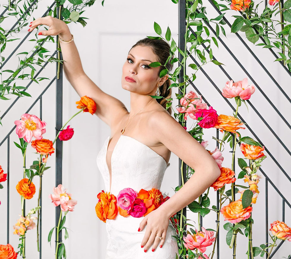 Beautiful New Jersey Spring Bride Hair and makeup flowers