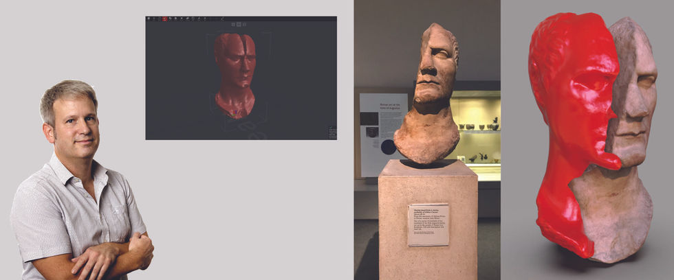 La testa di Giulio Cesare