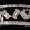 Thumbnail: Baguette and Round Diamond ZigZag Open Band 14k White Gold