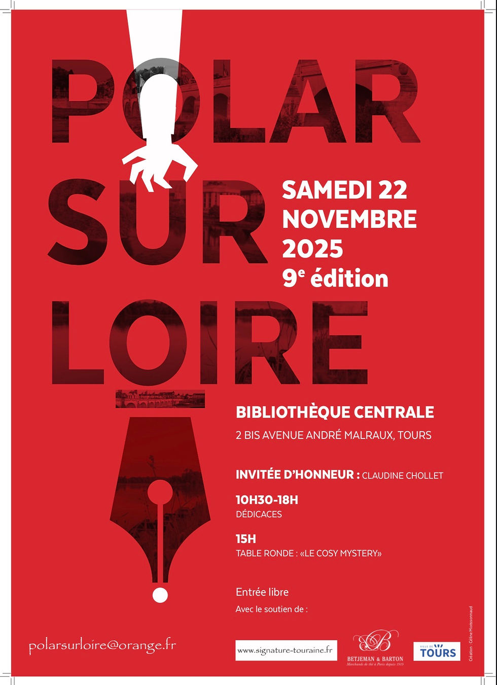 polar sur loire 2025, tours salon du polar, cosy mystery