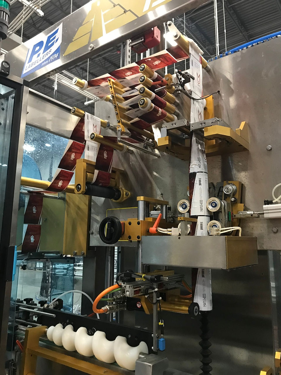 Shrink wrapped Maplewood cans on the canning line!