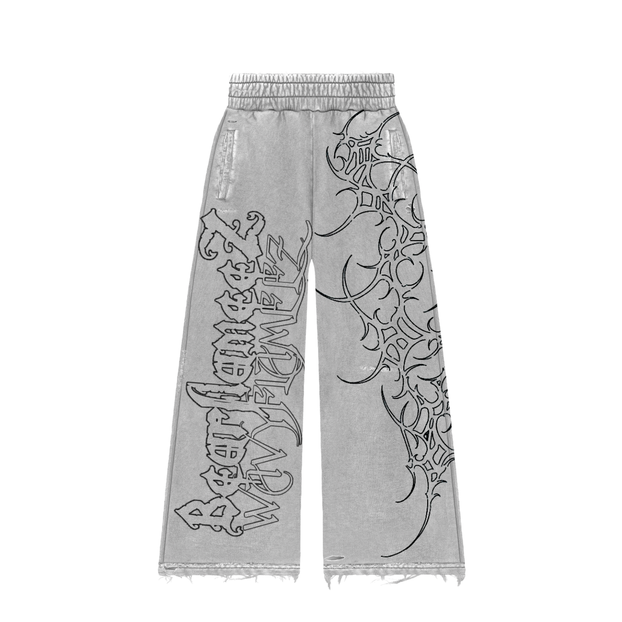 Black Eyes 2.0 Bearflameez Sweats  light grey / White 