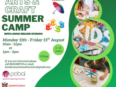 Arts & Craft Summer Camp with Lough Melvin Studios