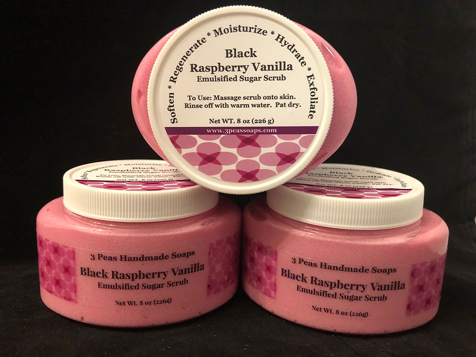 Miniature : Black Raspberry Vanilla Emulsified Sugar Scrub