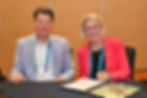 In picture (from left): Mr Daan Wensing, CEO, IDH & Ms Beverley Postma, Executive Director, Grow Asia