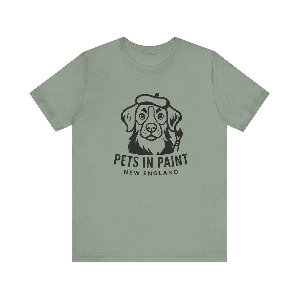 Thumbnail: Pets in Paint New England Logo Unisex Jersey Short Sleeve Tee