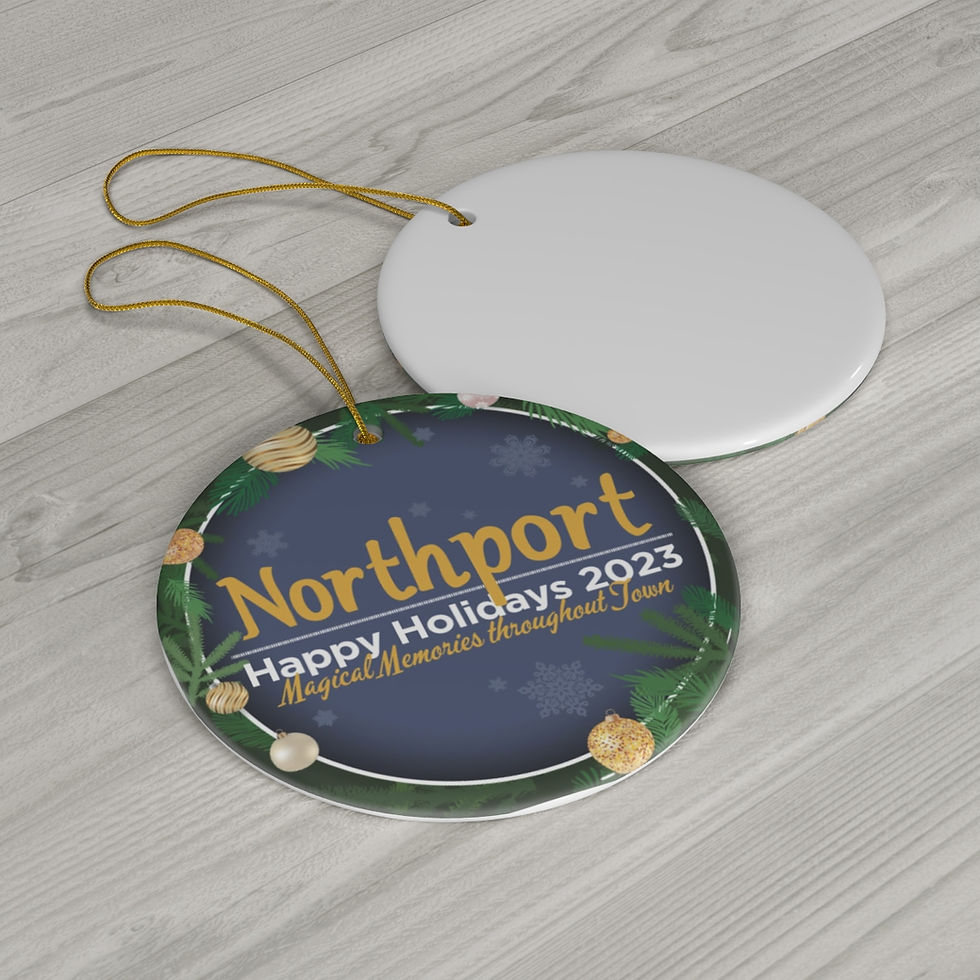 Thumbnail: Northport Happy Holidays 2023 Ceramic Ornament
