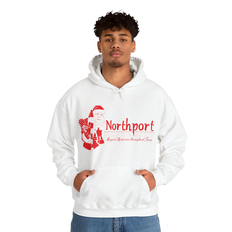Thumbnail: Northport Santa Happy Holidays 2023 - Unisex Heavy Blend™ Hooded Sweatshirt