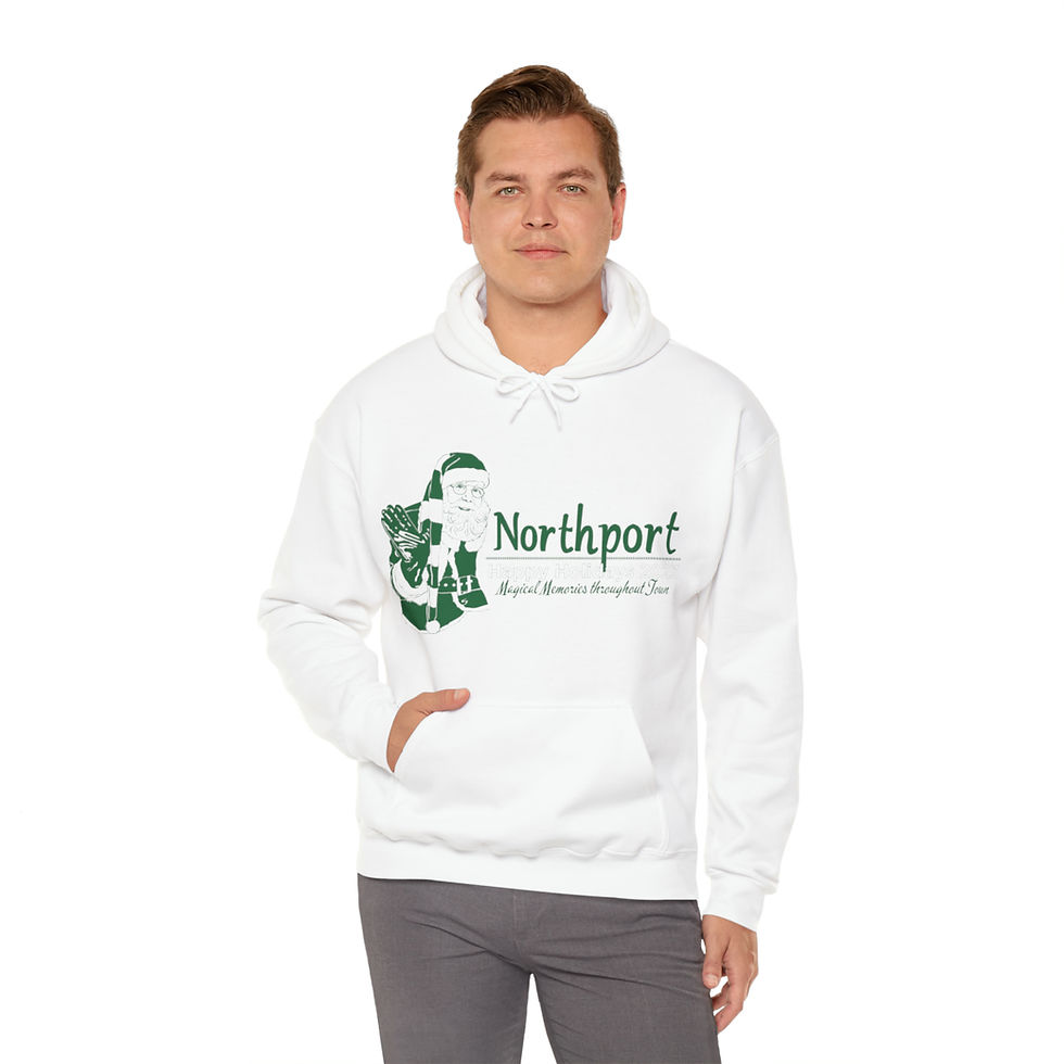 Thumbnail: Northport Santa Happy Holidays 2023 - Unisex Heavy Blend™ Hooded Sweatshirt
