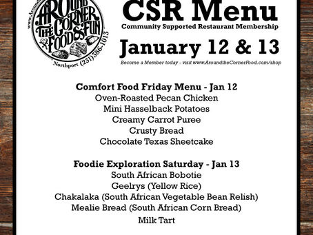 Pecan Chicken & South African Food - CSR Menu this Week